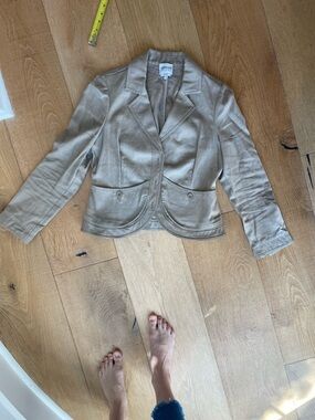 Armani Collezioni Beige Tailored Women's Blazer